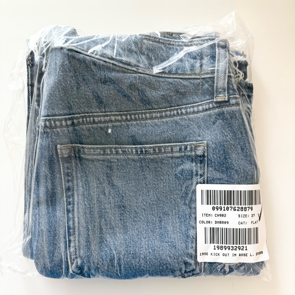 J. Crew High-rise Kickout Jean Rose Lark Blue - Picture 5 of 6